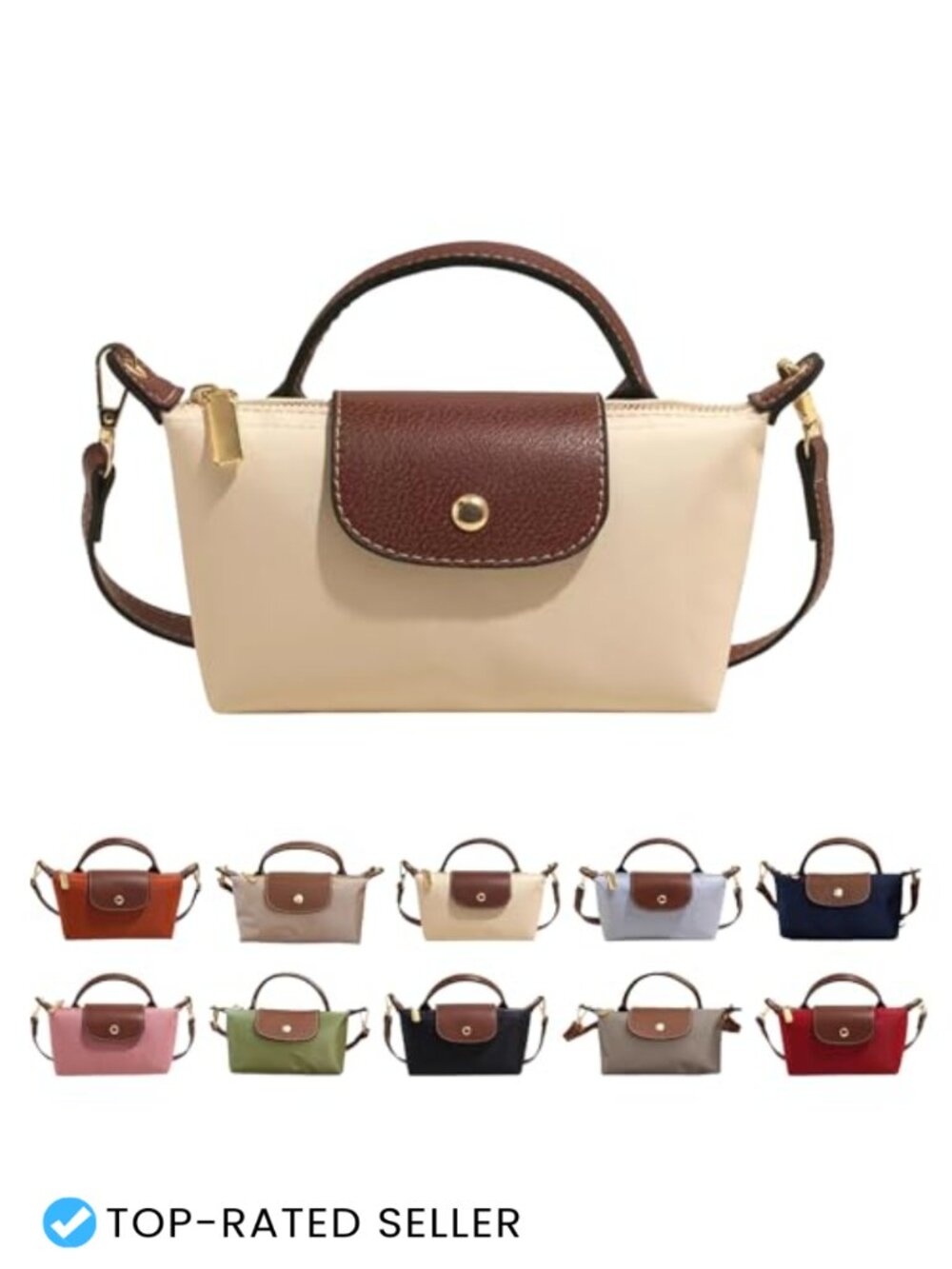 Mini Crossbody Bag Women Adjustable Strap Faux Leather Shoulder Purse